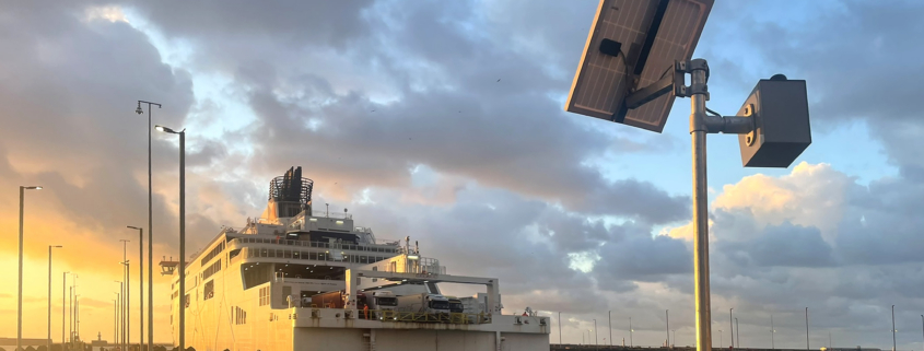 Port of Dover asset monitoring camera - part of smart monitoring system
